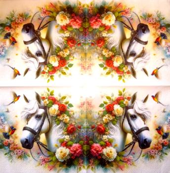 051 Horses - 3-ply - Ambiente
